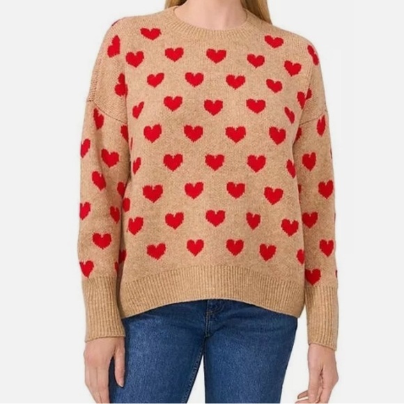 Vince Camuto Heart Sweater - Picture 1 of 3